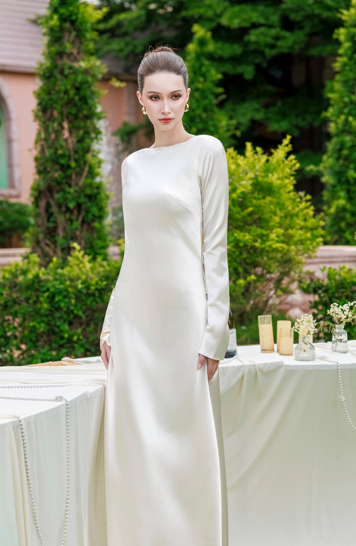 A Cappella Dress in Ivory, view 14