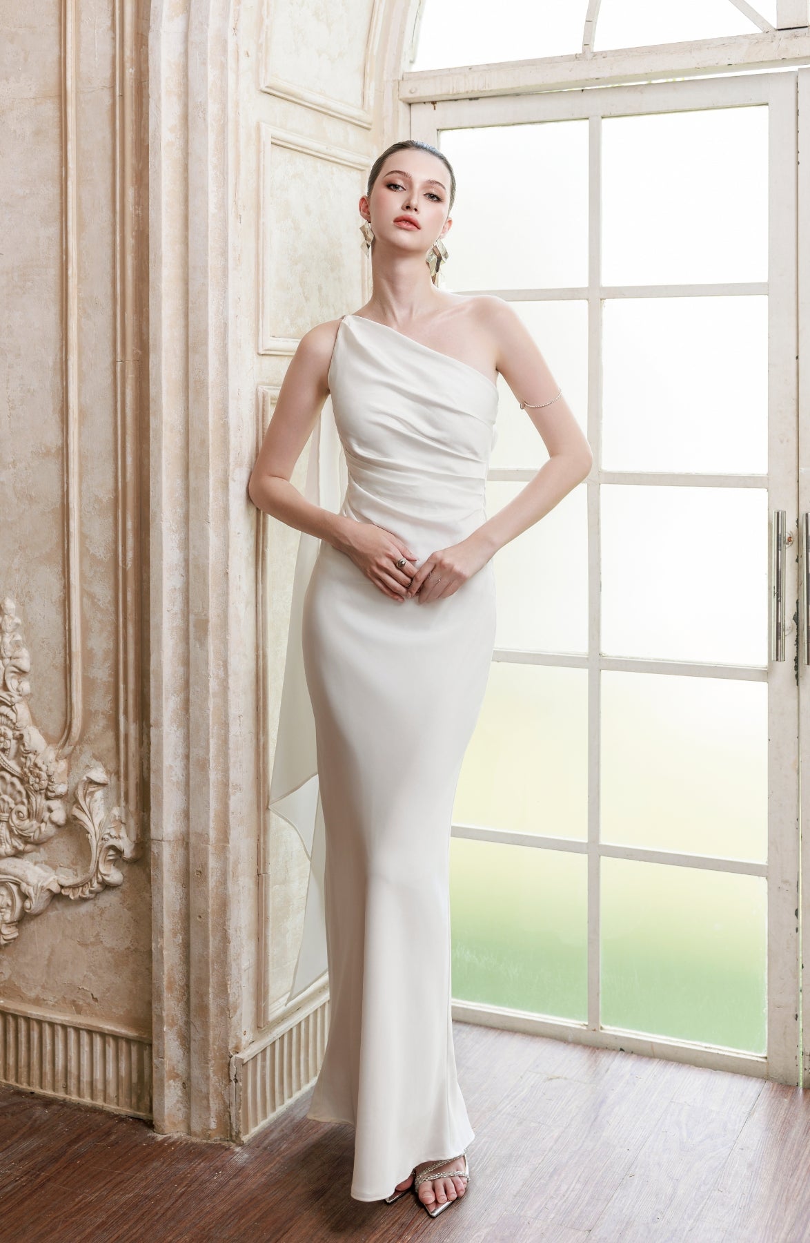 Cadenza Maxi Dress in Ivory, view 5