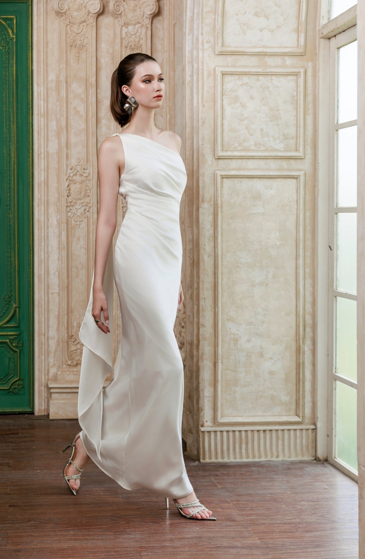 Cadenza Maxi Dress in Ivory, view 16