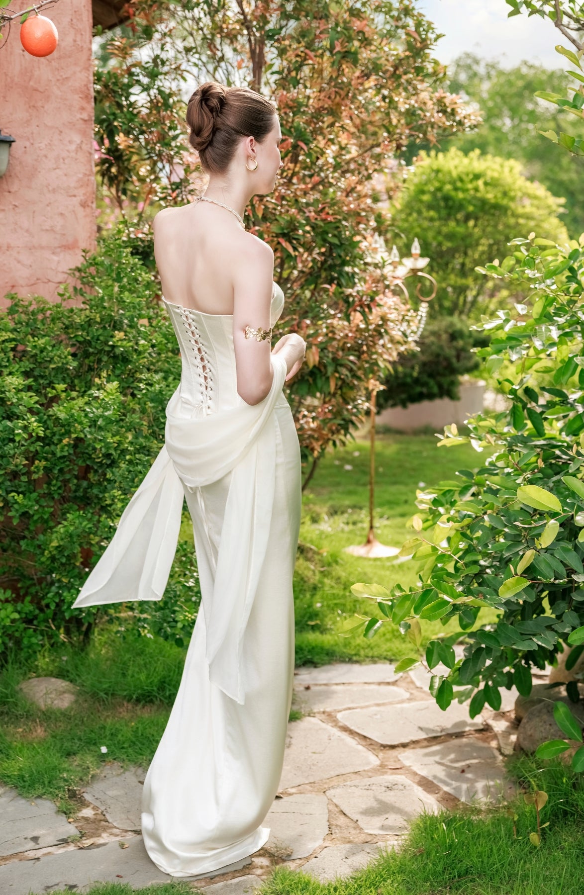 Emma Corset Top in Ivory, view 55