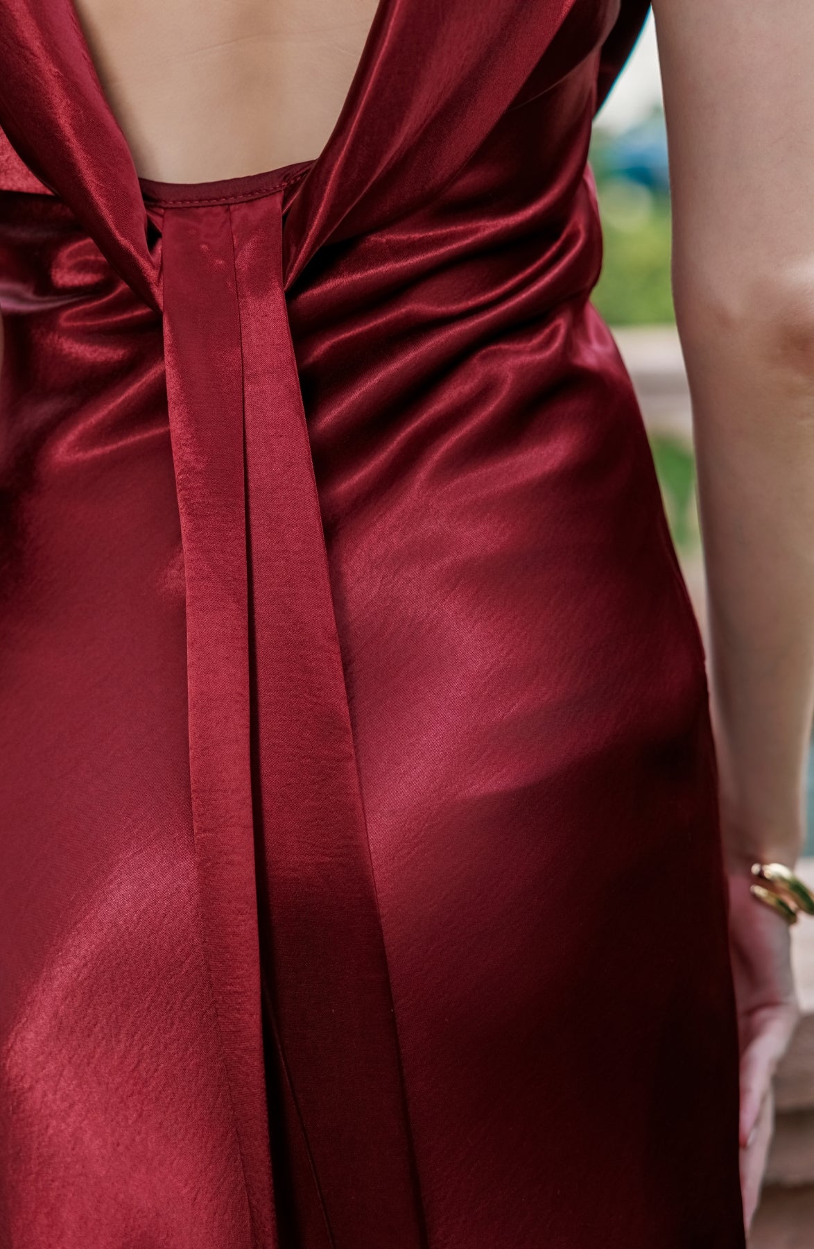 Sospiro Dress in Burgundy, view 6