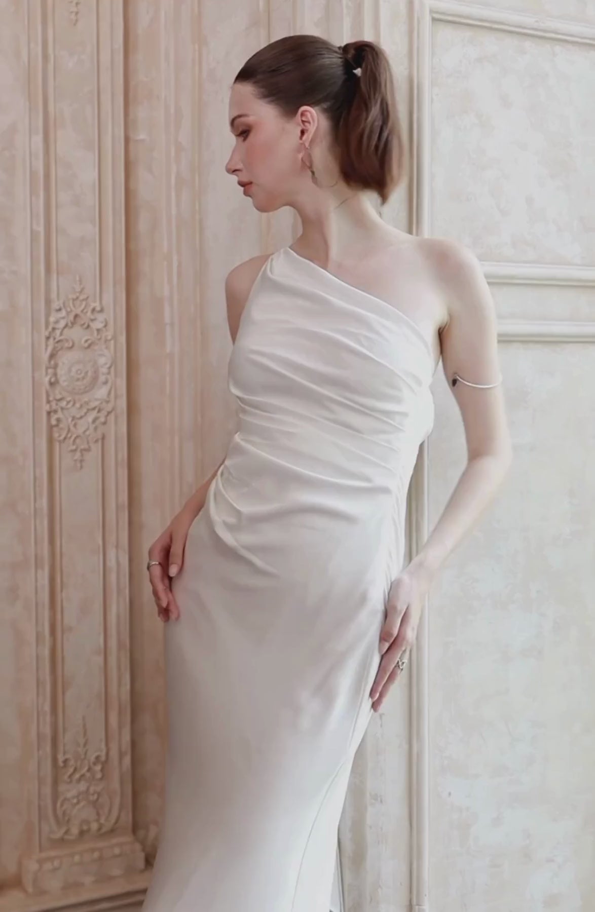 Cadenza Maxi Dress in Ivory, video 2