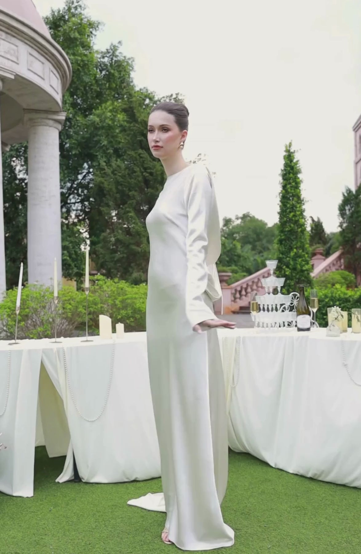 A Cappella Dress in Ivory, video 1