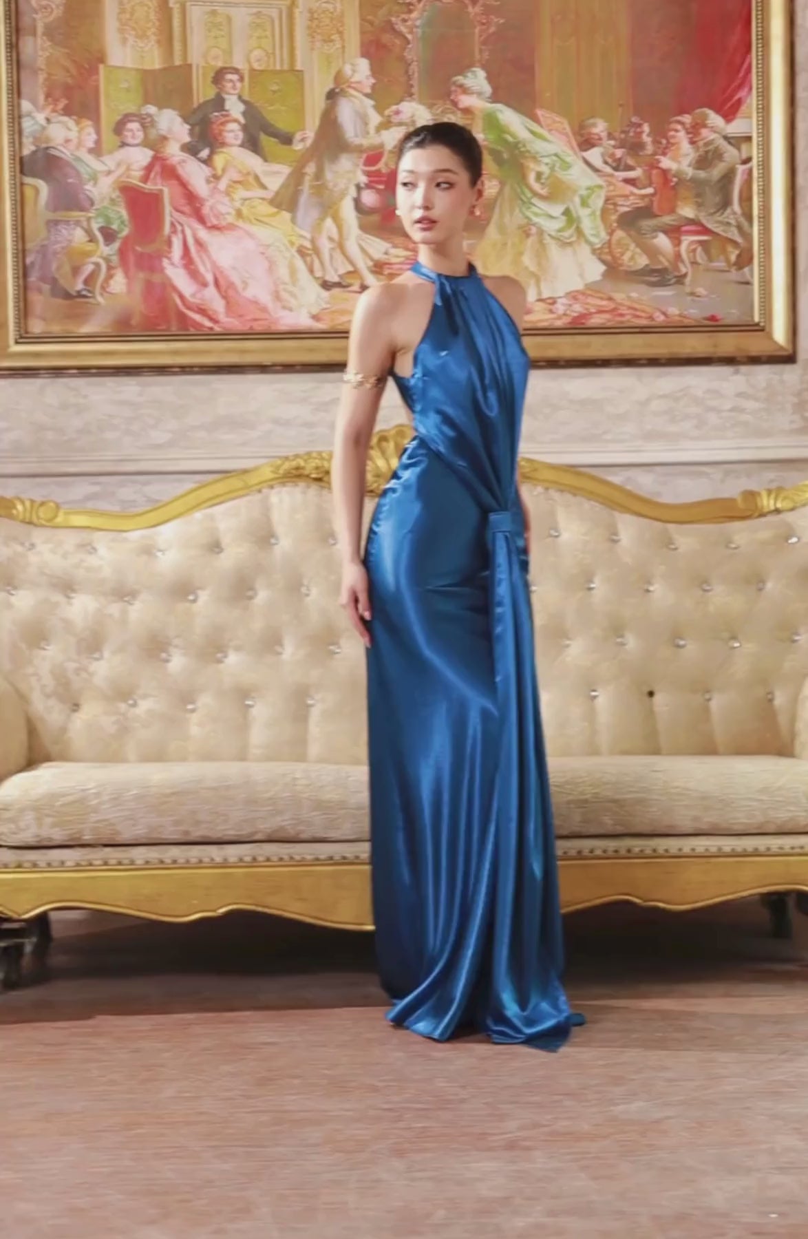 Bel Canto Dress in Royal Blue, video 2