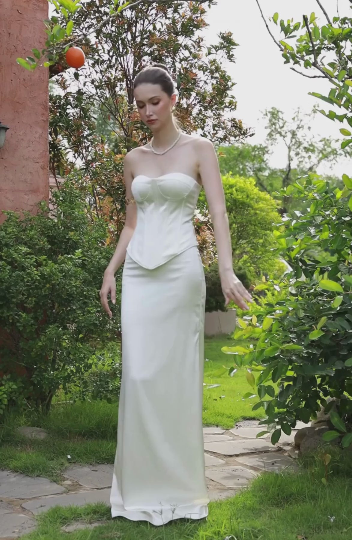 Emma Corset Top in Ivory, video 4