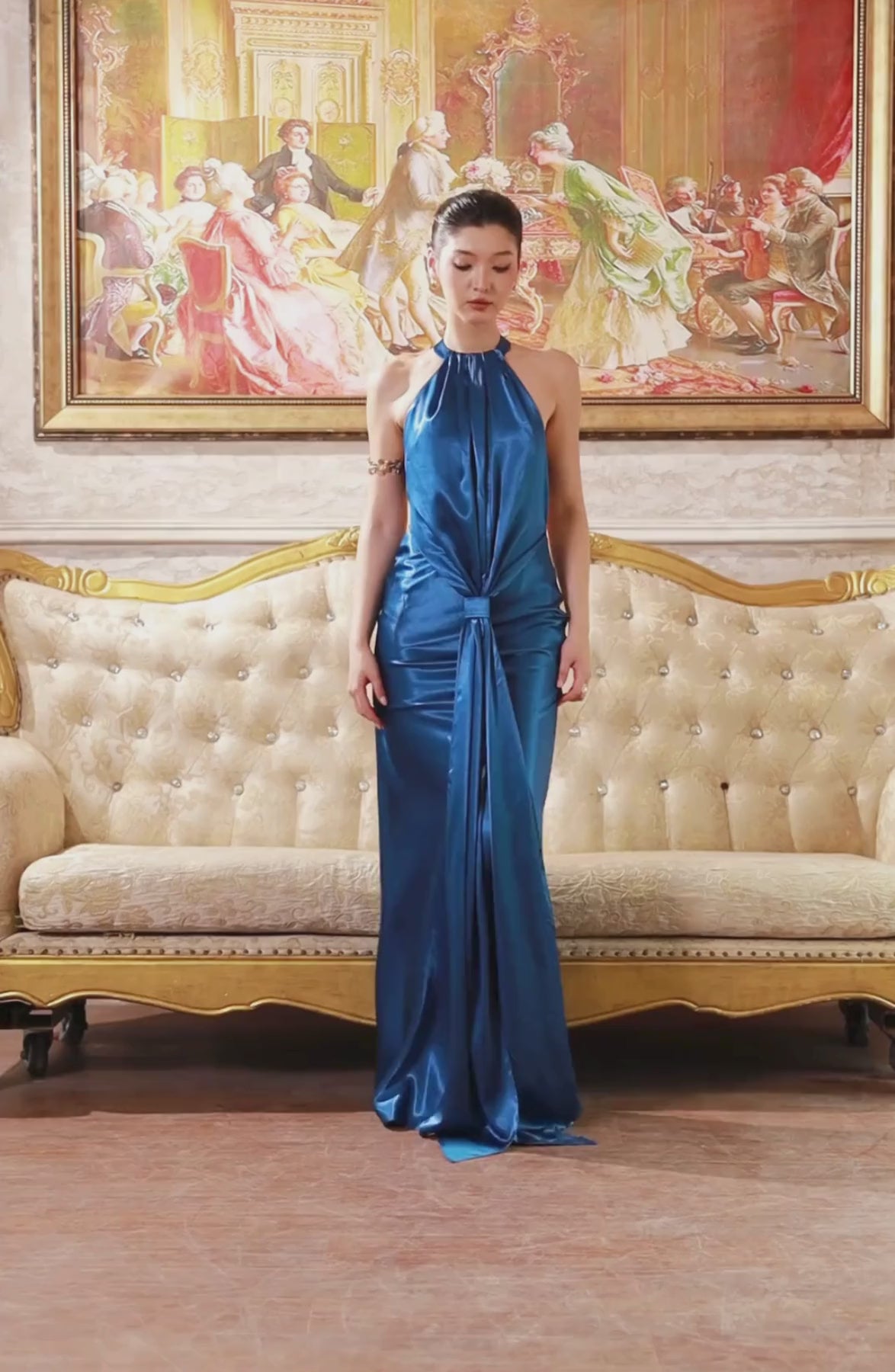 Bel Canto Dress in Royal Blue, video 1