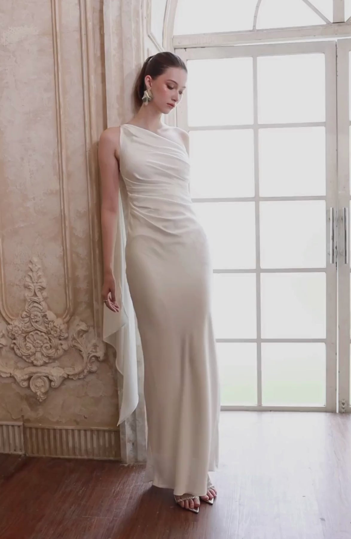 Cadenza Maxi Dress in Ivory, video 1